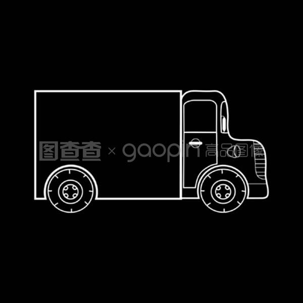 运送中重型货物的小型卡车